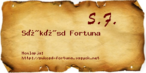 Sükösd Fortuna névjegykártya
